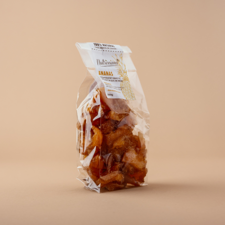 HEALTHY SNACKS - Ananas deshidratat osmotic infuzat in suc de mere 200g