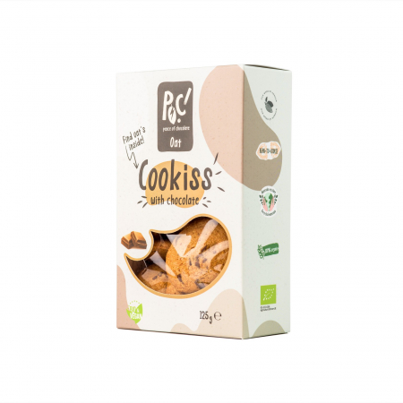 PRODUSE ECO / ORGANICE - Biscuiti ovaz cu ciocolata ECO 125g