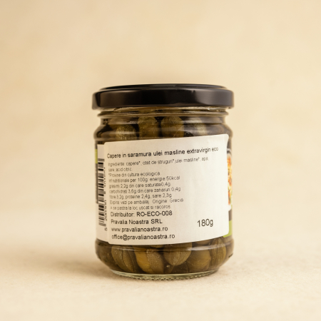 Capere in saramura cu ulei extravirgin de masline 180g ECO [1]