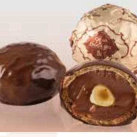 Toate Produsele - COPA - Bomboane de ciocolată neagră cu pralină și alune de pădure