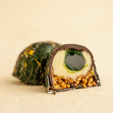 CIOCOLATA & CACAO - Florentine fistic cu ciocolata neagra VRAC