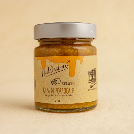INDULCITORI NATURALI / MIERE - Gem de portocale fara zahar 240g