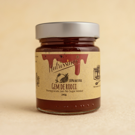 INDULCITORI NATURALI / MIERE - Gem de rodii fara zahar 240g
