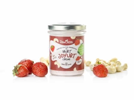 Joyurt - Iaurt din nuci caju cu capsuni ECO - Rawckers [1]