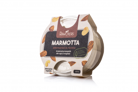 NUCI ȘI SEMINȚE - Ricotta Marmotta – brawnză de caju si migdale ECO proaspătă 150g
