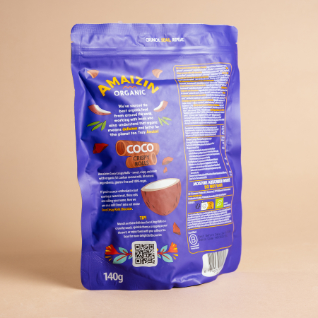 Rulouri crocante de cocos cu ciocolata, 140g ECO [1]