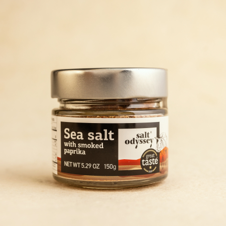 CONDIMENTE - Sare de mare - cu paprika afumată - 150 g