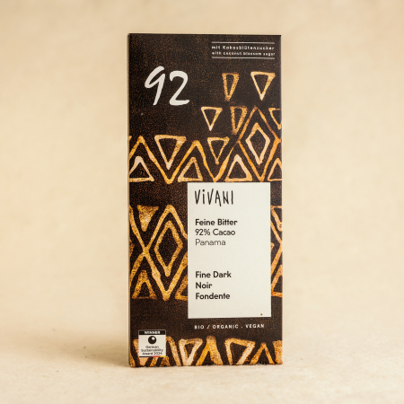 CIOCOLATA & CACAO - Vivani Ciocolata neagra 92% 80g ECO