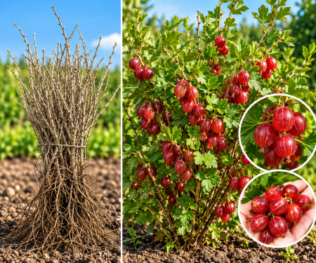 Agriș - Agris rosu ramificat 30-50 cm  Kamieniar , radacina libera