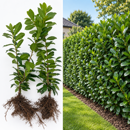 Laur Englezesc - Laur Englezesc Rotundifolia (Prunus Laurocerasus) 40-70 cm | Rădăcină Liberă