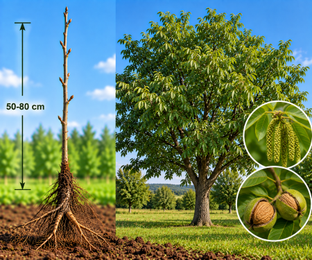 Toate produsele - Nuc 50-80 cm , Juglans Regia , radacina libera