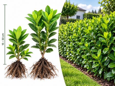 Toate produsele - Laur englezesc Novita (Prunus Laur) 15-30 cm , gard viu | Rădăcină Liberă