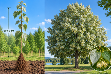 Tei - Tei argintiu ( Tilia tomentosa ) 30-50cm , radacina libera