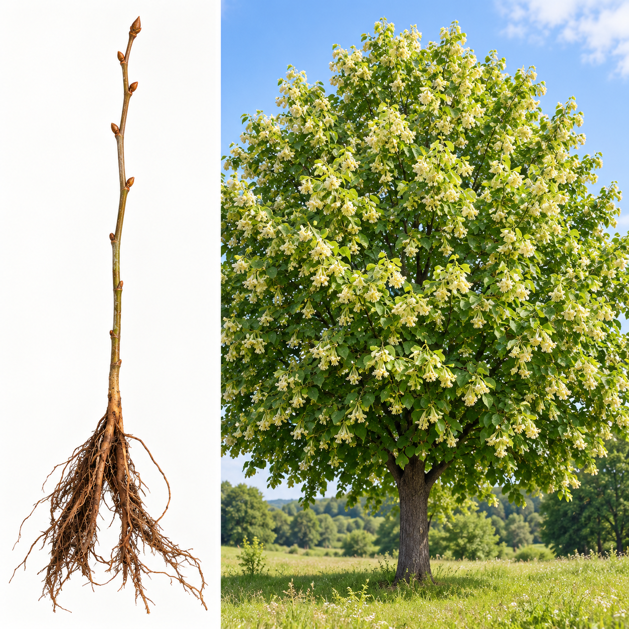 Tei - Tei Pucios (Tilia Cordata) 100 cm+ | Rădăcină Liberă