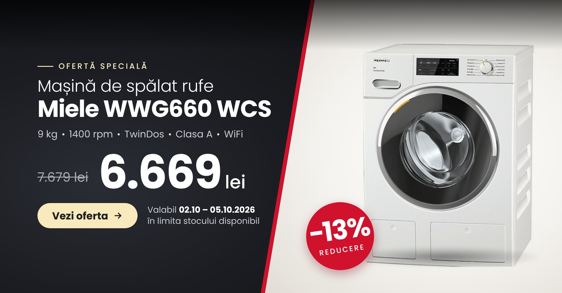 Miele WWG660 WCS promo 02-05.10.2026