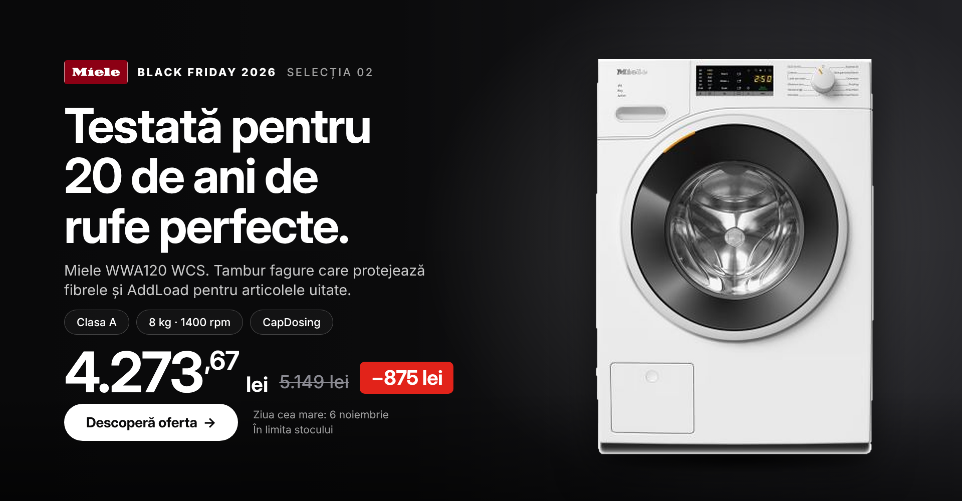 Black Friday 2026 - Selectia 02 - Miele WWA120 WCS (desktop)