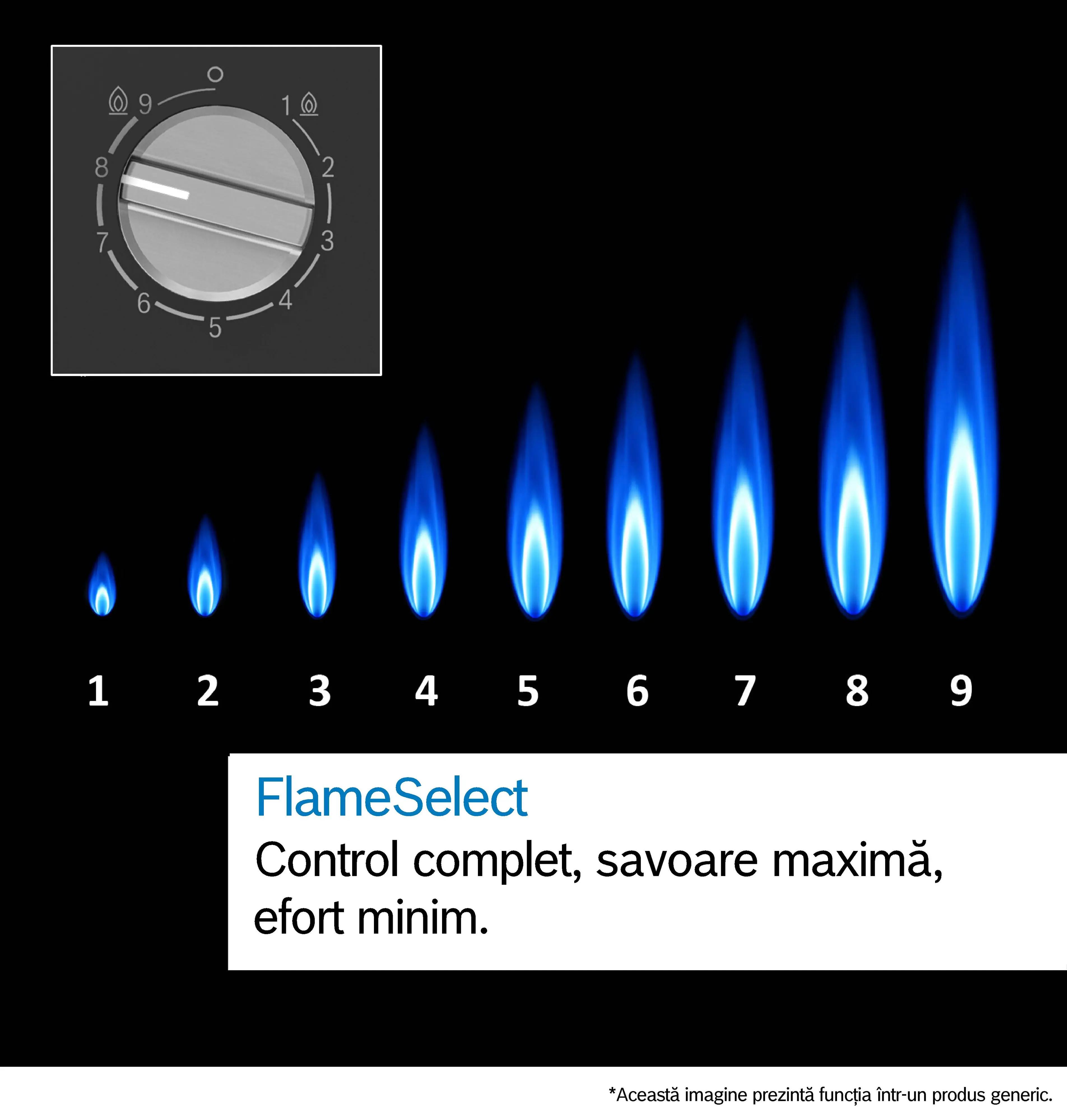 Plita pe gaz Seria 6, 75 cm, Quartz, Negru [6]