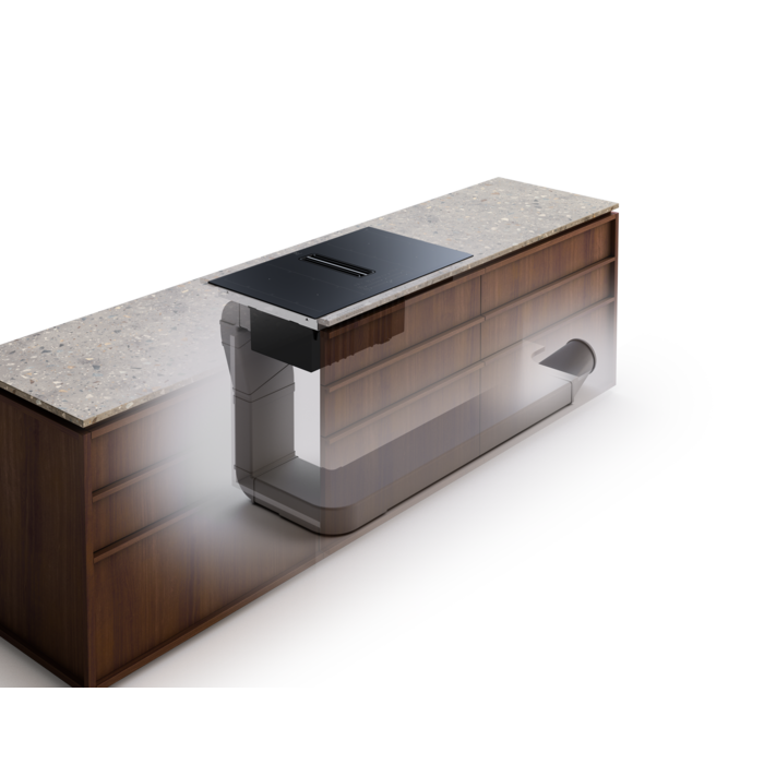 Plită cu inducție cu hotă integrată Electrolux KCC84453CK, 83 cm, 4 zone gătit, 630 m³/h, funcție Bridge, Booster, Control Touch, Negru [4]