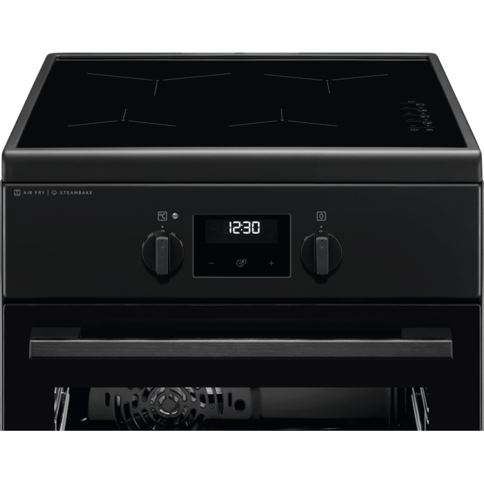 Aragaz electric Electrolux LKI564266K SteamBake cataliza 50 cm negru mat [2]