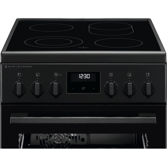 Aragaz electric Electrolux LKR564276K SteamBake cataliza 50 cm negru mat [2]