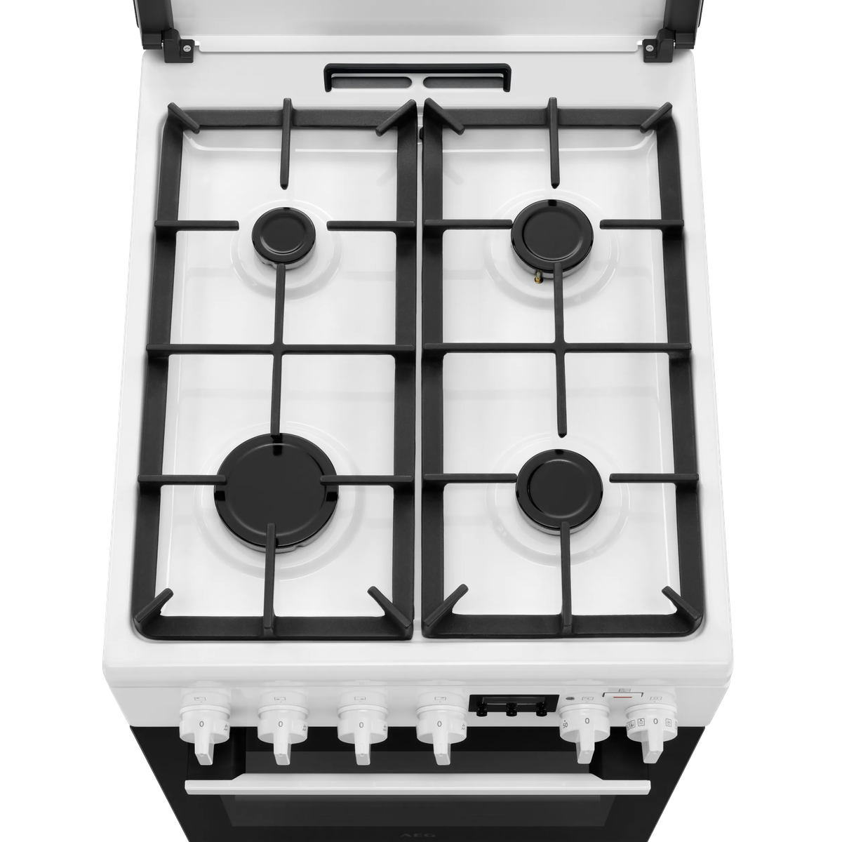 Aragaz mixt AEG CKB56490AW, 50x60 cm, SteamBake, 4 arzatoare gaz, Alb [3]