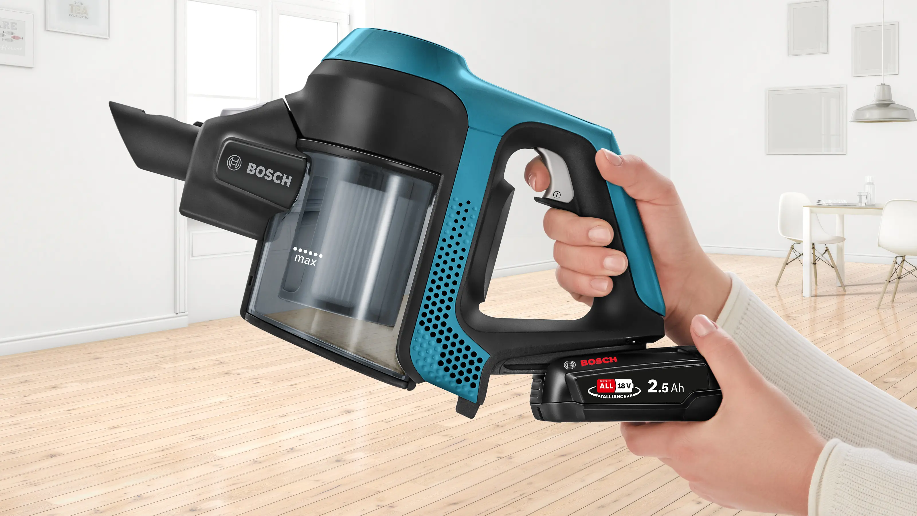 Aspirator cu acumulatori Unlimited 6, Bosch, Albastru [10]