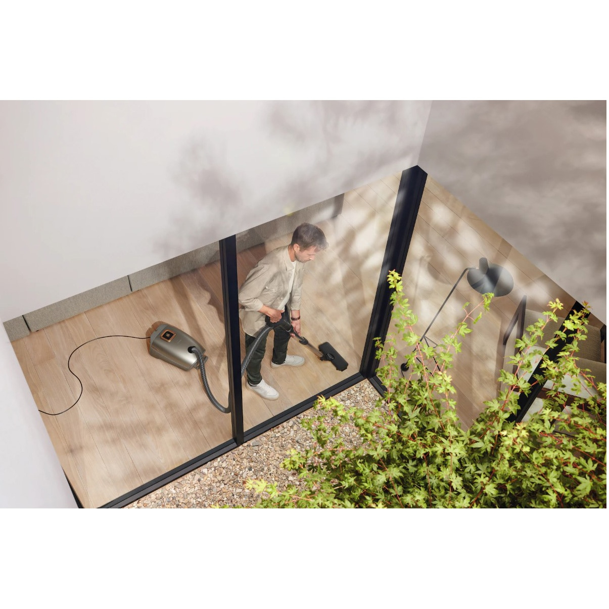 Aspirator cu sac Miele Guard L1 Comfort, 890 W, 3,5 l, 75 dB, titaniu [6]