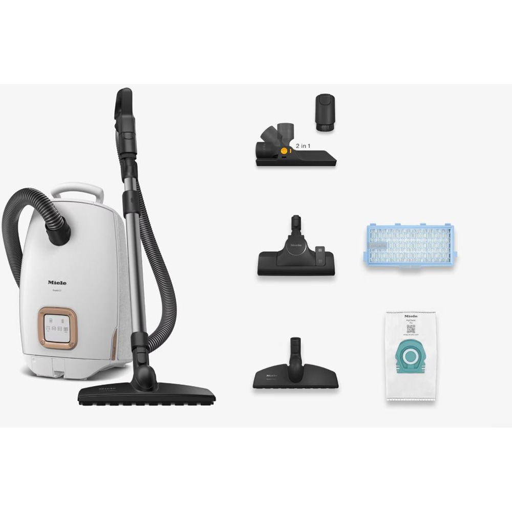 Aspirator cu sac MIELE Guard L1 Parquet , 3.5l, 890W, 77dB, alb-negru [3]