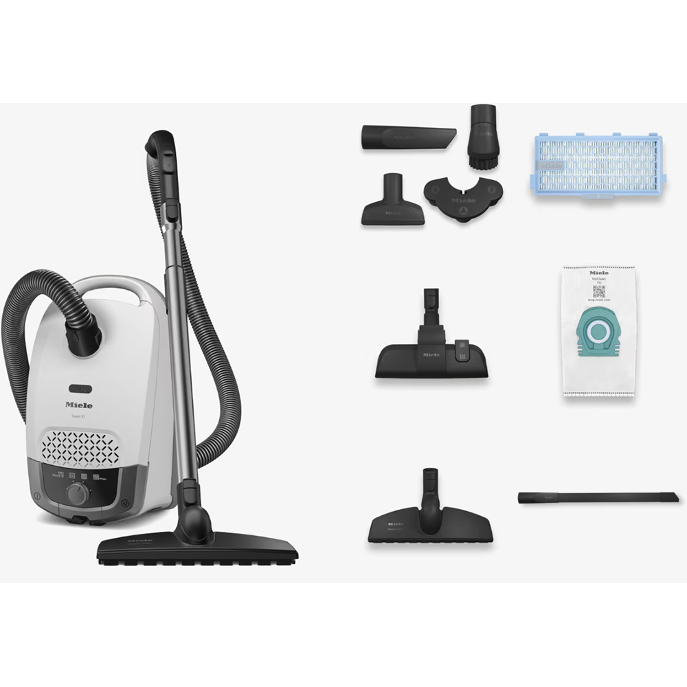 Aspirator cu sac MIELE Guard S1 Parquet Flex , 3.5l, 890W, 76dB, alb-gri inchis [2]