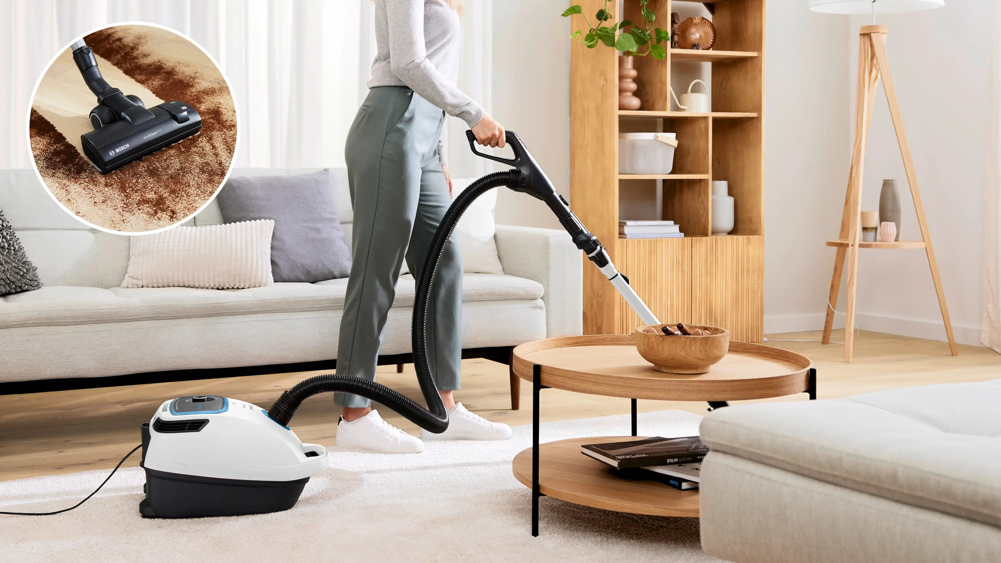 Aspirator cu sac ProSilence, Bosch Seria 6, Alb [3]