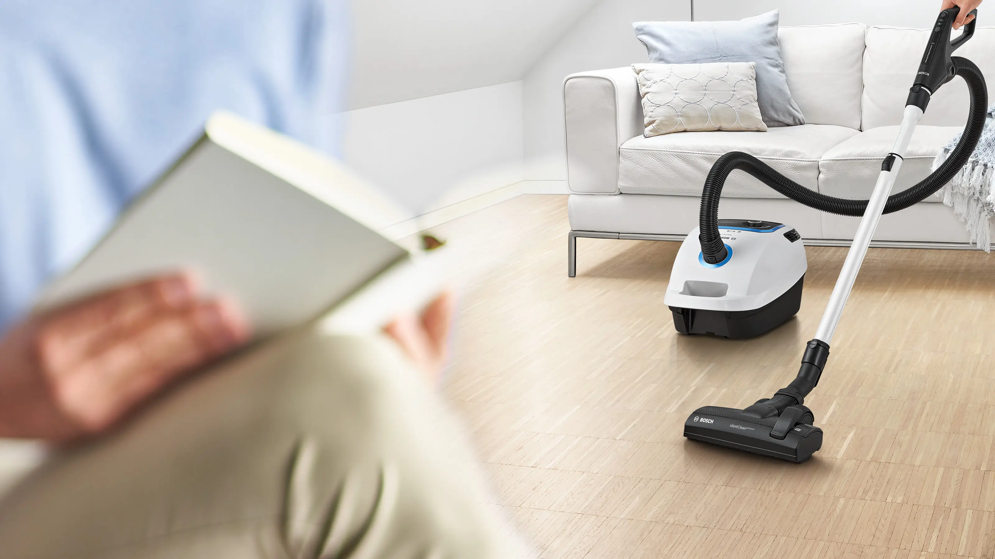 Aspirator cu sac ProSilence, Bosch Seria 6, Alb [4]