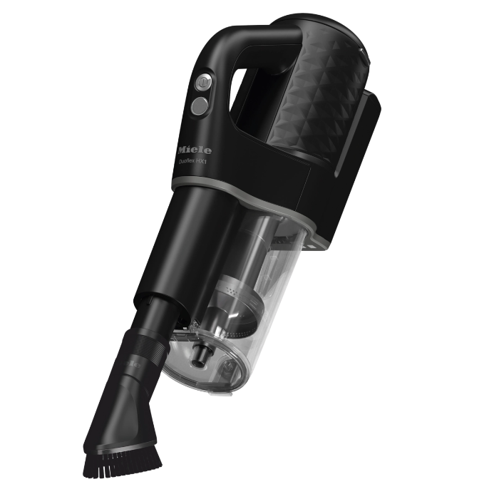 Aspirator vertical Miele Duoflex HX1 Cat & Dog 12377820, 2 in 1, 210 W, 0,3 l, autonomie 55 min, filtru Hygiene,perie Electro Compact, tehnologie Vortex,  negru [2]