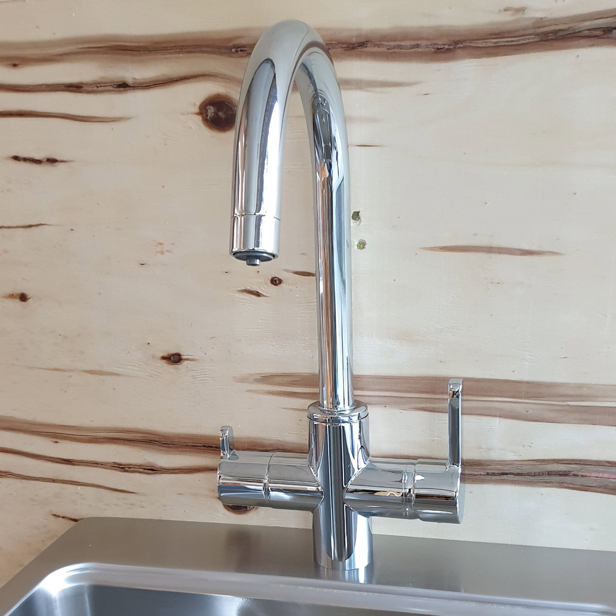 Baterie 3 cai CookingAid THREE FLOW FLO60 apa rece / calda / filtru apa cu finisaj cromat [4]