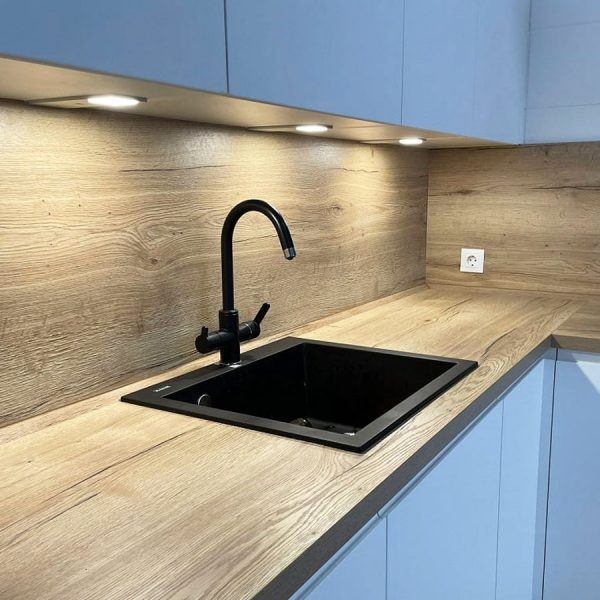 Baterie 3 cai CookingAid THREE FLOW FLO60 apa rece / calda / filtru apa cu finisaj granit Negru Metalic / Black Metal [5]