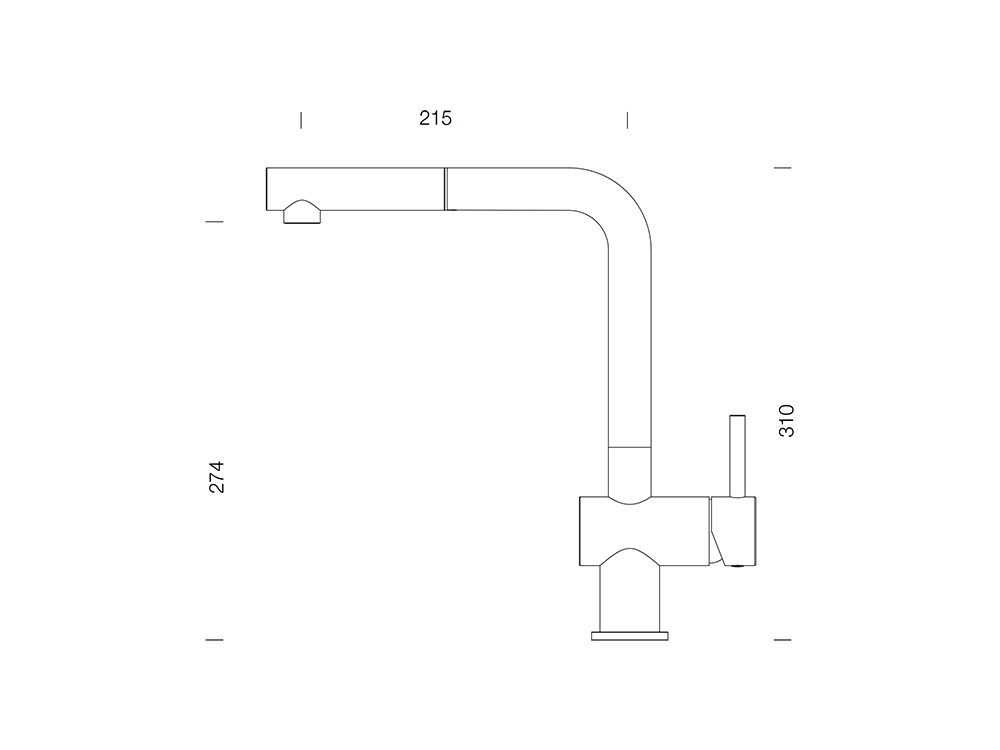 Baterie bucatarie Schock Epos Cristalite Nero cu cap extractibil, aspect granit, cartus ceramic, negru [3]