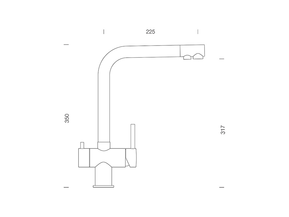 Baterie bucatarie Schock Vitus Cristadur Polaris, 3 cai, aspect granit, cartus ceramic, alb polar [3]