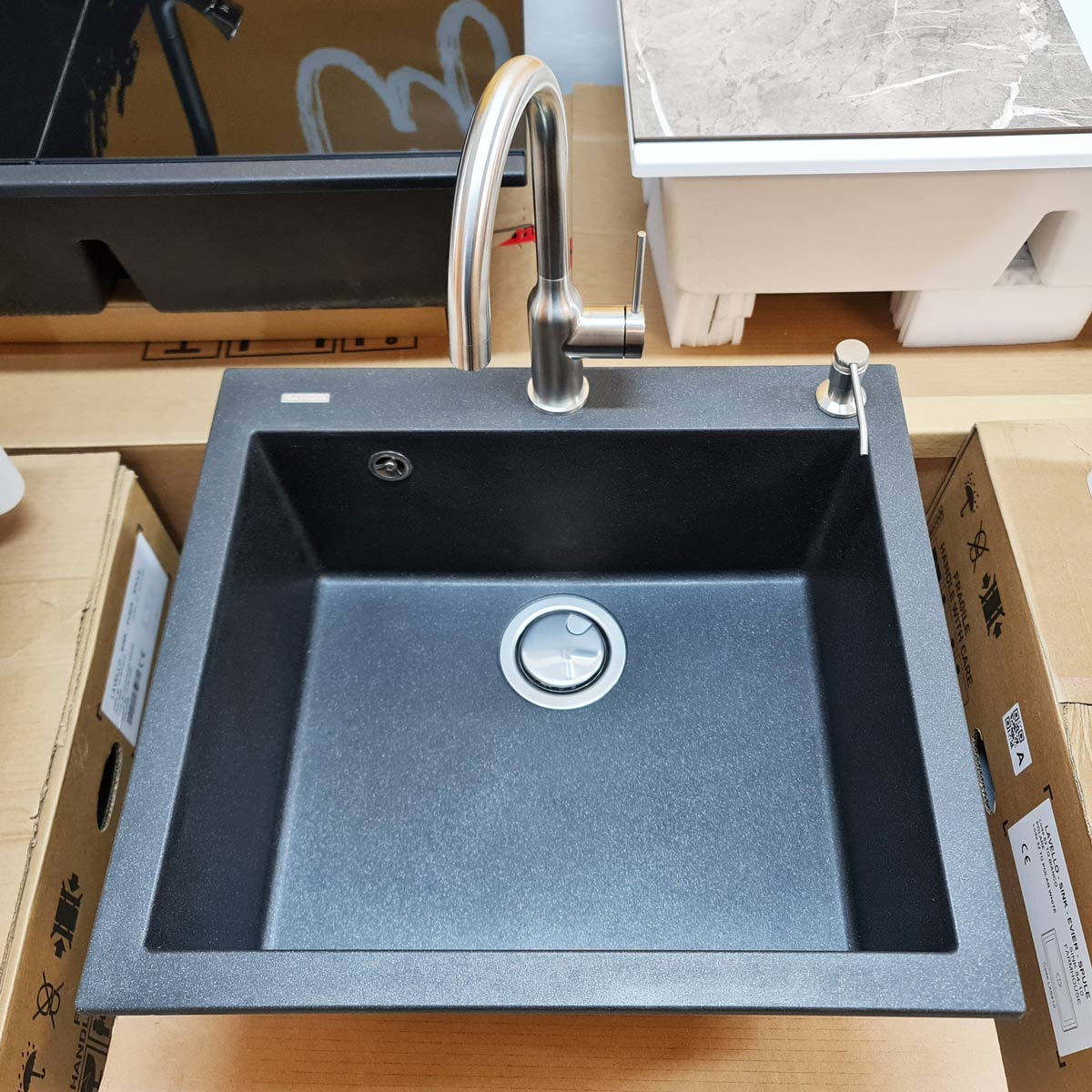 Baterie CookingAid Ingrid Steel rotativa 360° finisaj inox periat [2]