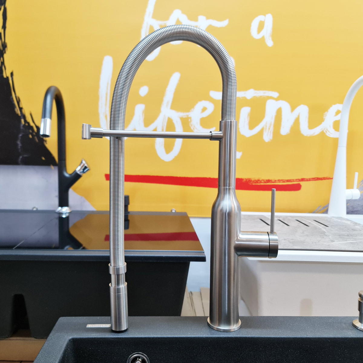 Baterie CookingAid Marilyn Steel cu furtun dus detasabil / flexibil si finisaj inox periat [2]