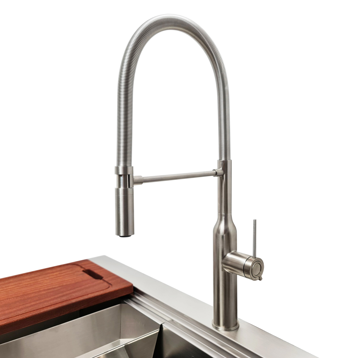 Baterie CookingAid Marilyn Steel cu furtun dus detasabil / flexibil si finisaj inox periat [13]