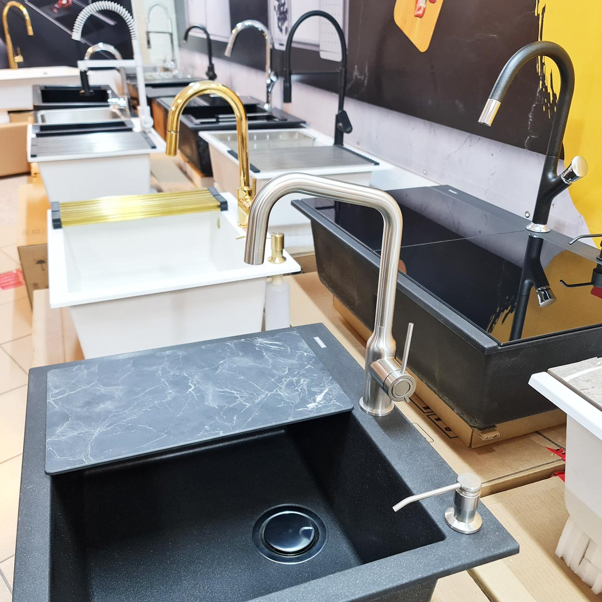 Baterie CookingAid Natalie Steel rotativa 360° finisaj inox periat [12]