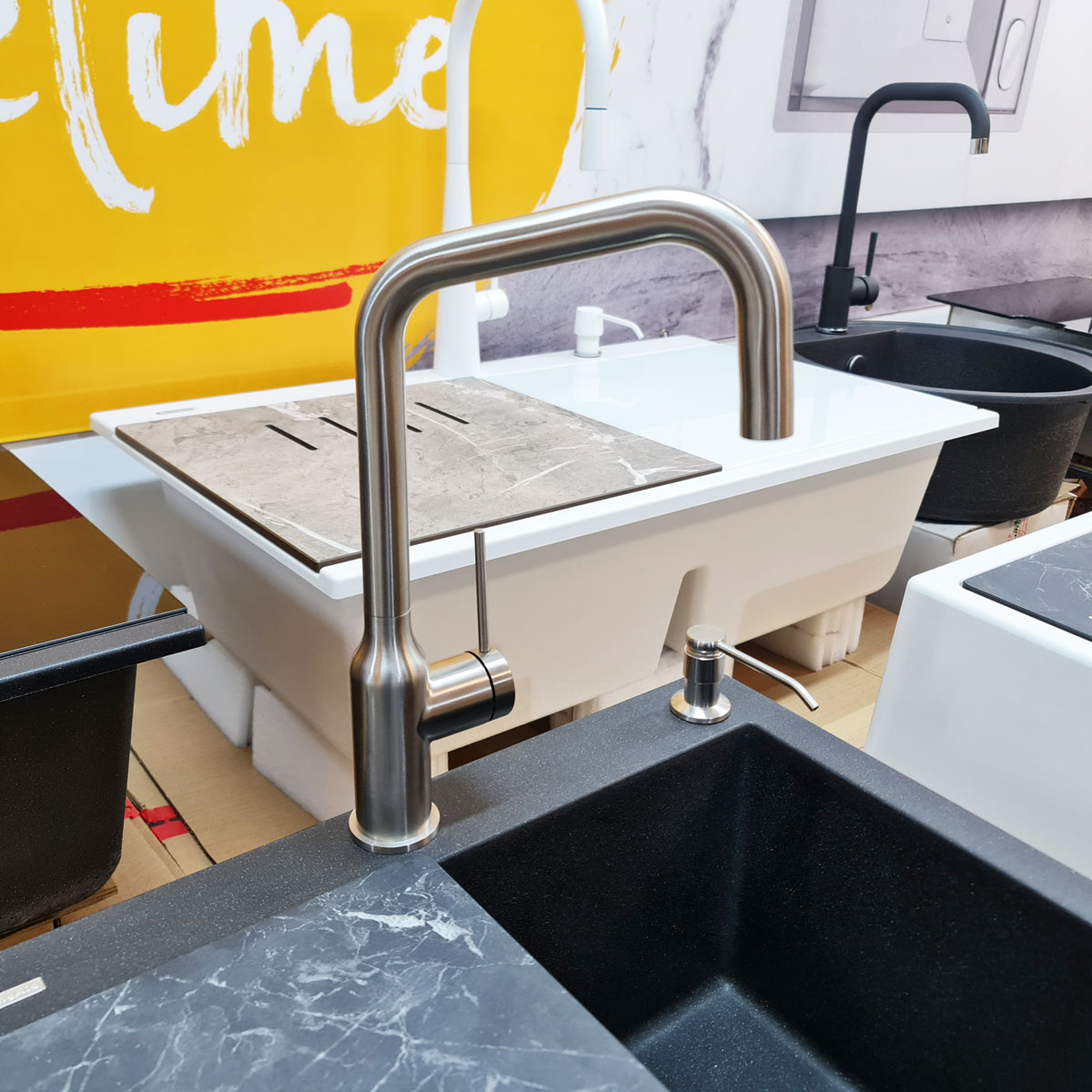 Baterie CookingAid Natalie Steel rotativa 360° finisaj inox periat [2]