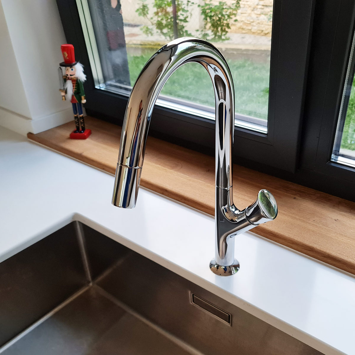 Baterie CookingAid PARMIX CHROME cu furtun dus retractabil / extractibil si finisaj Cromat [5]