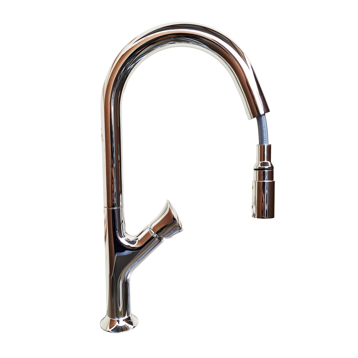 Baterie CookingAid PARMIX CHROME cu furtun dus retractabil / extractibil si finisaj Cromat [3]