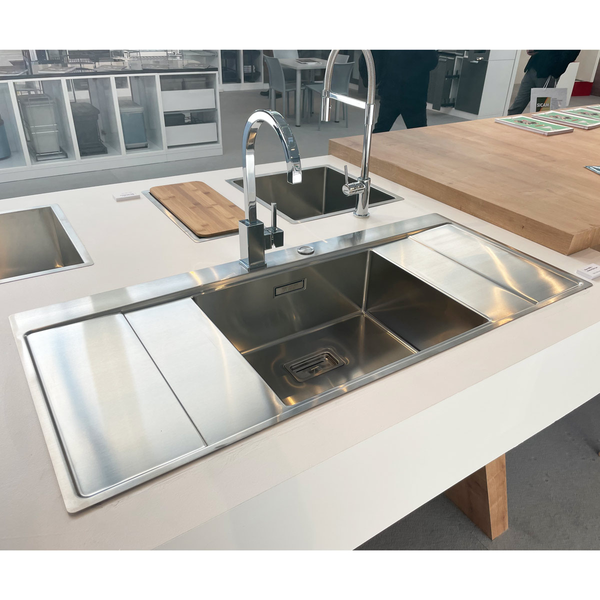 Baterie CookingAid RODI Box QS 2003 rotativa 180° cu finisaj cromat si maner, baza si corp / pipa patrata [7]