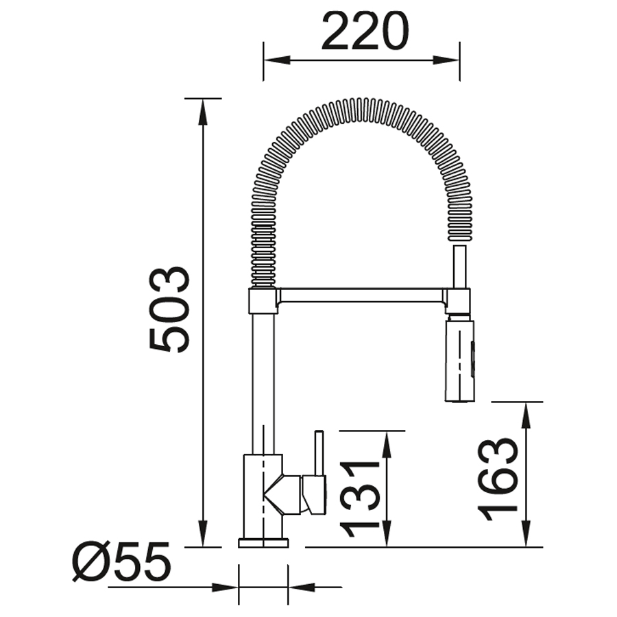Baterie CookingAid RODI LINE MN 1021 cu cap flexibil detasabil + buton interschimbabil jet/dus si finisaj Cromat [13]