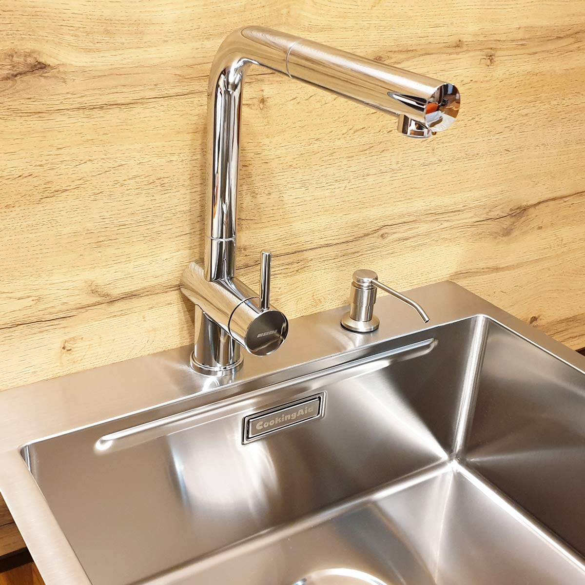 Baterie CookingAid RODI LINE MN 807 cu cap retractabil / extractibil si finisaj Cromat [6]