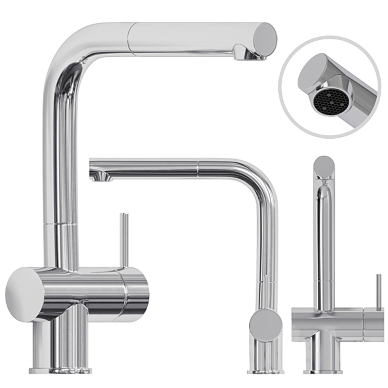 Baterie CookingAid RODI LINE MN 807 cu cap retractabil / extractibil si finisaj Cromat [2]