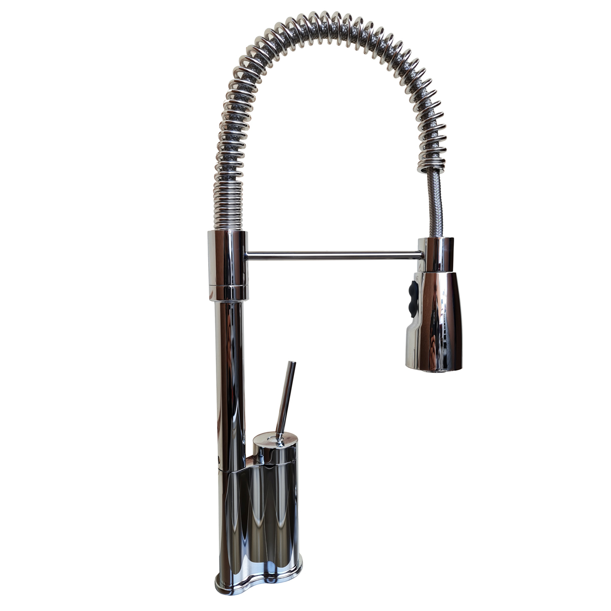 Baterie CookingAid SPRING CHROME 40 cu cap flexibil detasabil + buton interschimbabil jet/dus si finisaj Cromat [2]