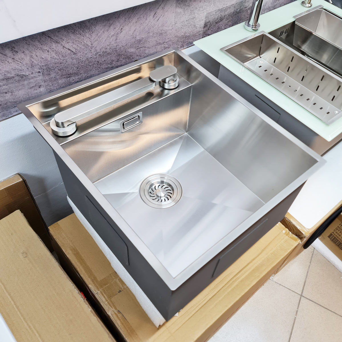 Baterie inox CookingAid Tasca Nando telescopica / invizibila cu corp retractabil Active Window / pliabila sub fereastra [6]