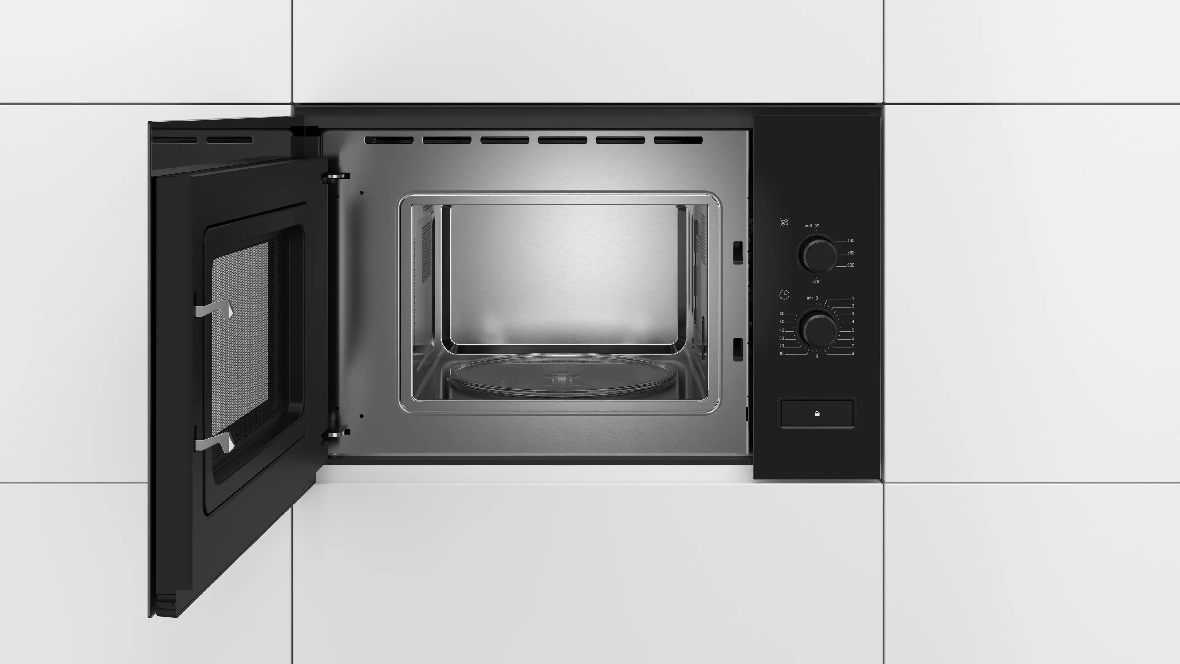 Bosch BFL520MB0 - cuptor cu microunde încorporabil, Seria 4, 20 litri, Negru [3]